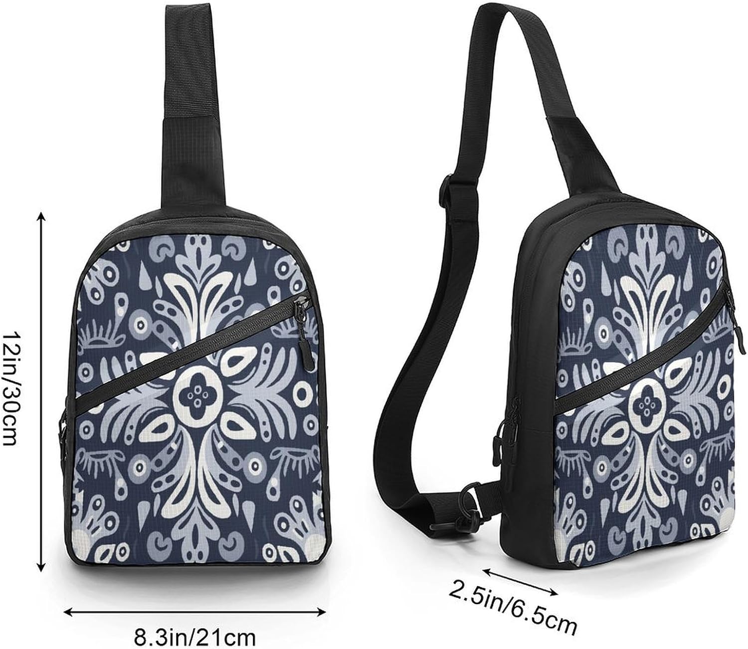 Navy Blue Crossbody Backpack Sling Bag