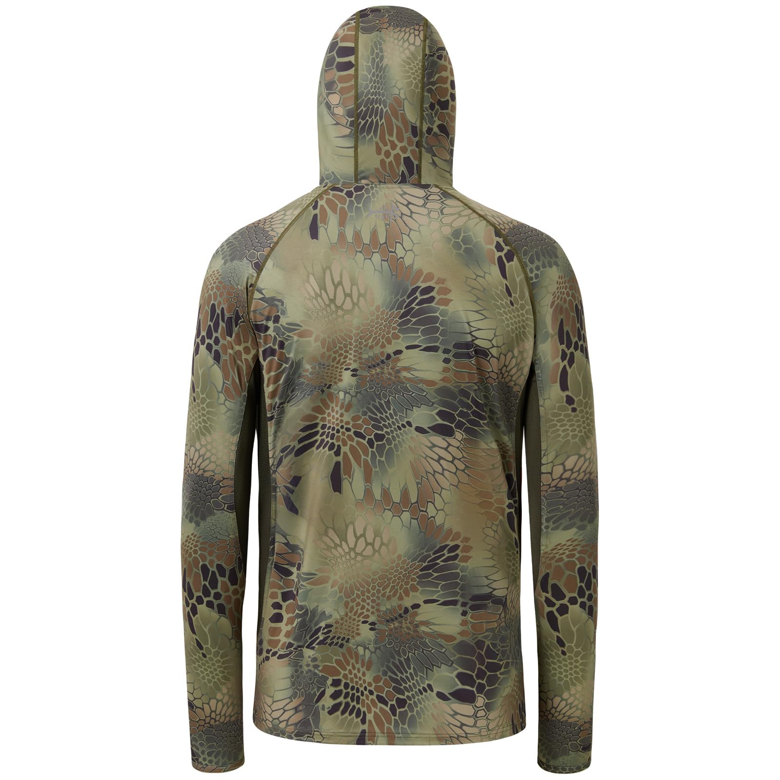 BASSDASH UPF 50+ Men’s Hunting Shirts with Mask Long Sleeve Camo Fishing Hoodie
