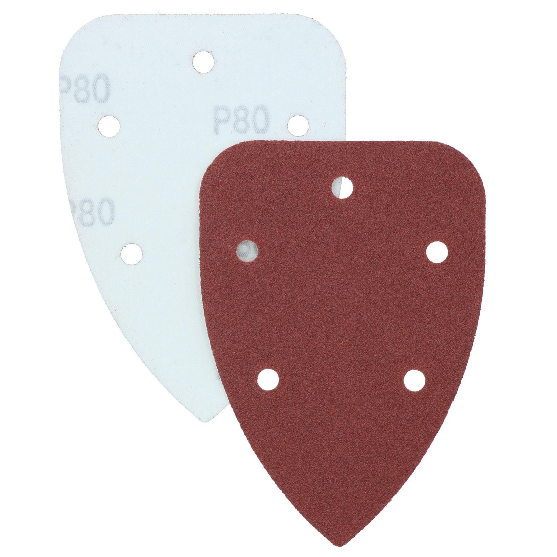 Crochet et boucle Disques ponçage détail 140mm triangulaire grain mélangé 120pk
