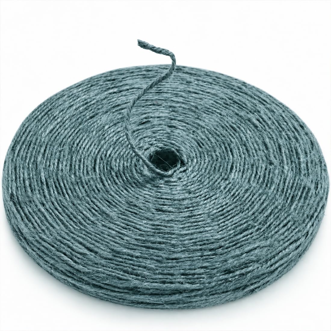 SMART&amp;CASUAL 2mm Natural Jute Twine String Thin for Craft Plant Garden Gift Wrapping Christmas Handmade Art Decoration Packing String Home Art Decoration (Sky Blue) (328 Ft (100M))