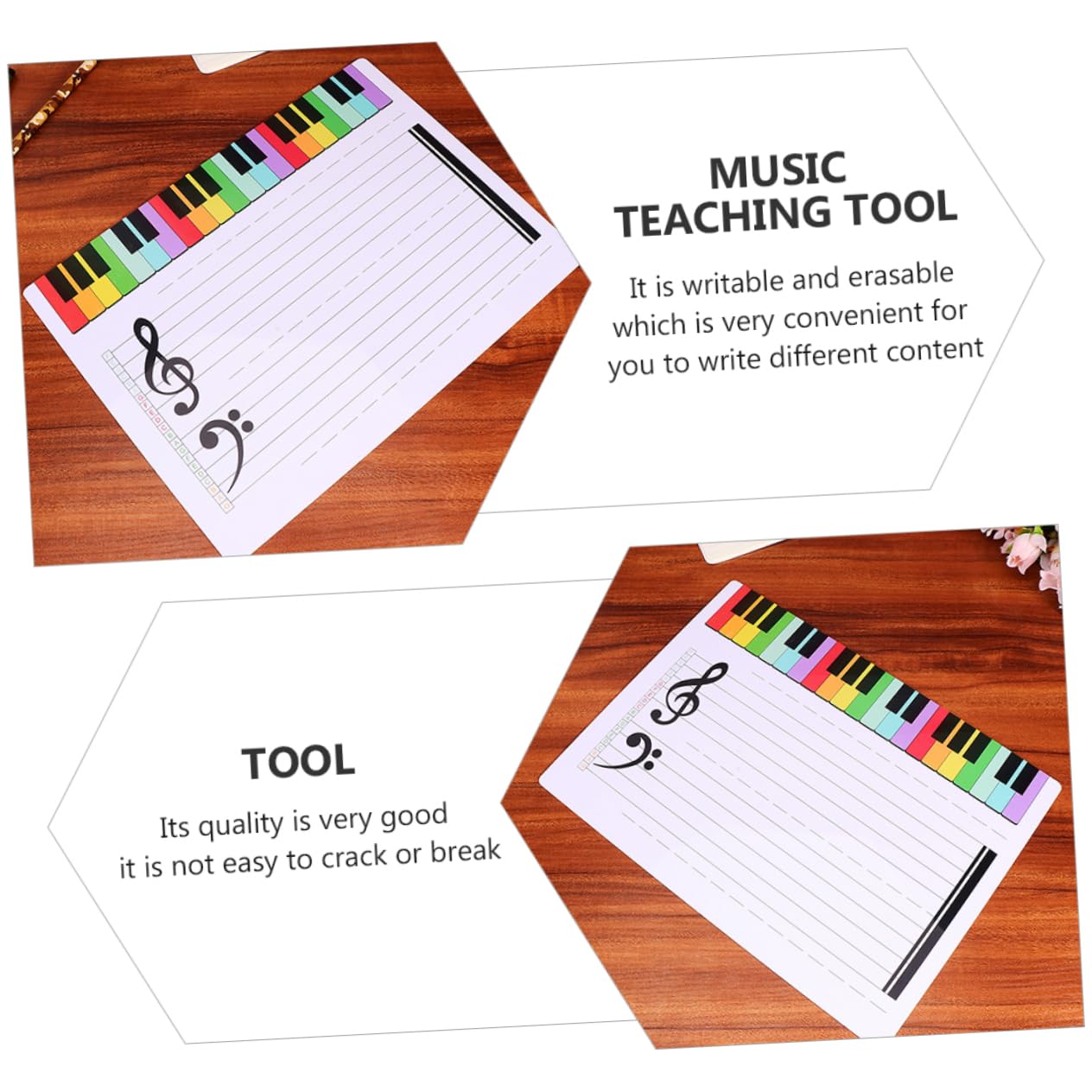 NAMOARLY Fine Crafted Music Staff Whiteboard Erasable Perfect for Music Teachers
