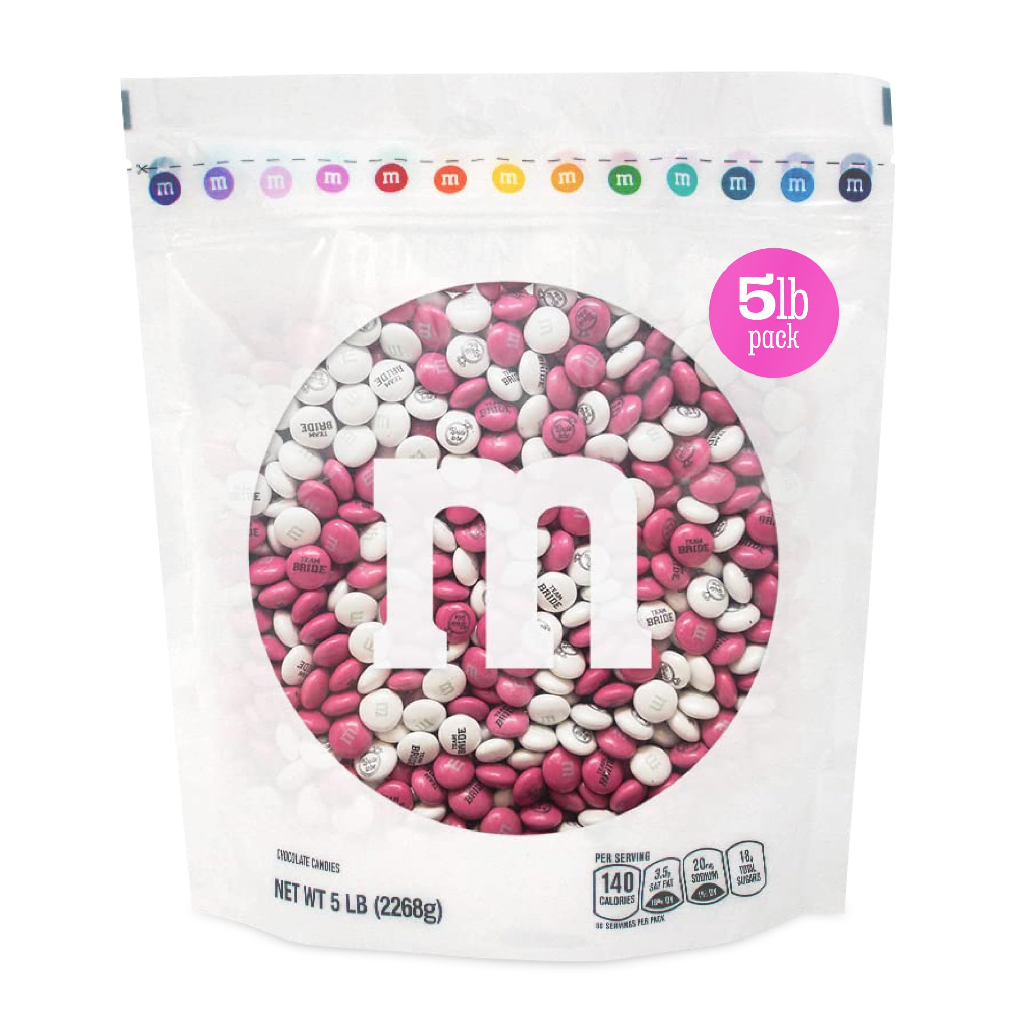 M&M’S World Bachelorette Party M&M’S Chocolate Candy 5 lb Bag – Fun Mix for Bridal Showers, Girls’ Night, Party Favors, Candy Bars, Wedding Weekend