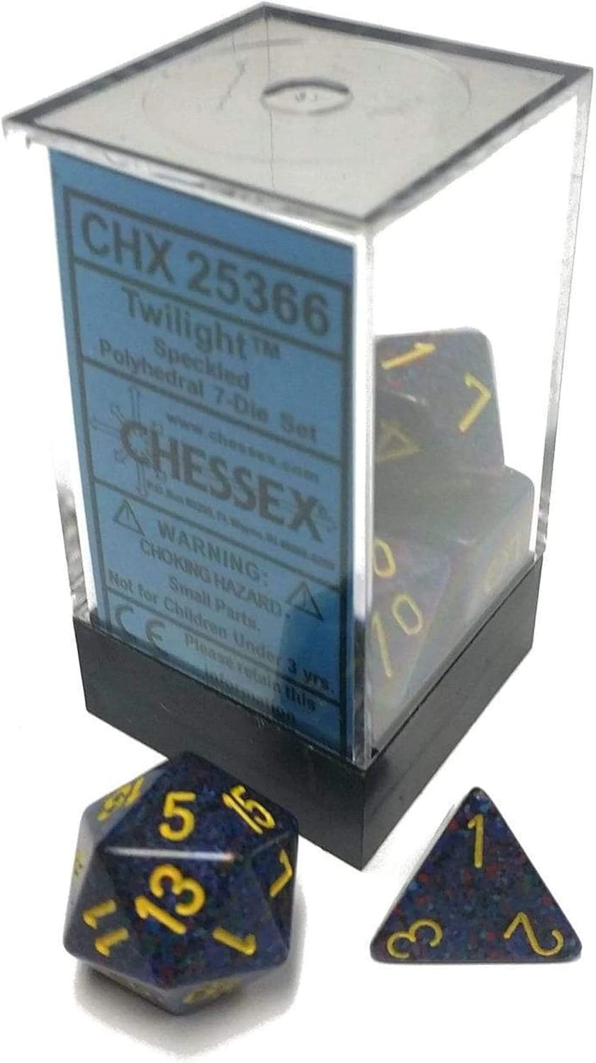 Chessex Chx25366 Dice - Speckled: 7Pc Twilight