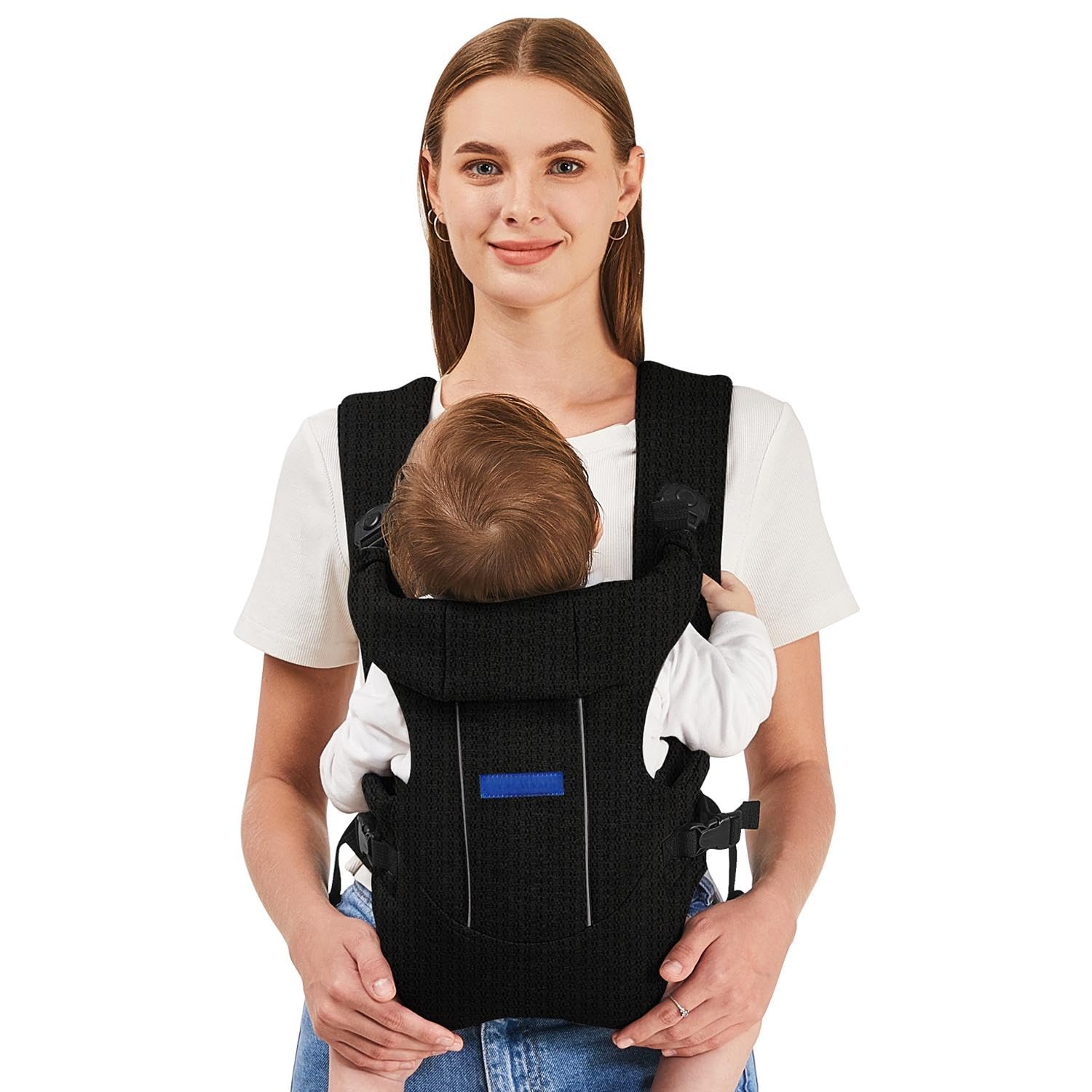 Baby Carrier, Baby Carrier Newborn to Toddler, Ergonomic Newborn Carriers, Easily Adjustable Toddler Carrier, Lightweight Infant Carrier (Mesh,Black)