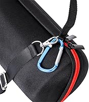 Vista 5 de Funda de almacenamiento para altavoces JBL Pulse 4 con correa para el hombro y la mano, funda de transporte rígida de EVA para viaje, funda