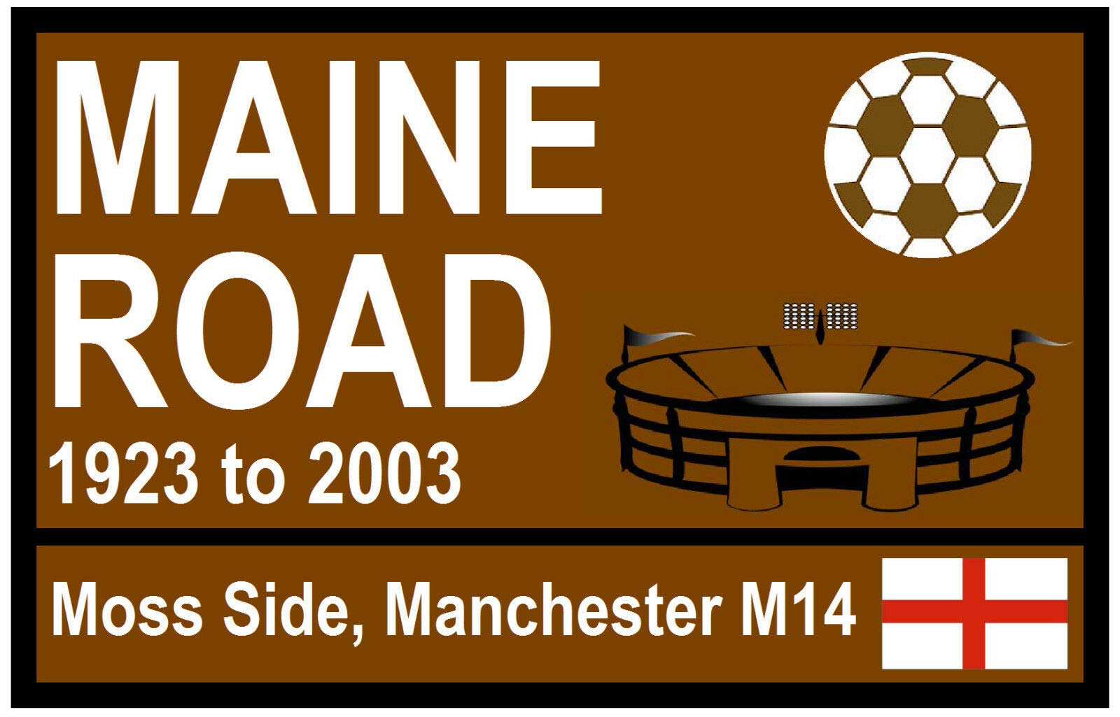 Inga Tourist Road Signs (Maine Road) New Street Metal Tin Sign/Retro Decor Plaque 8X12 inch