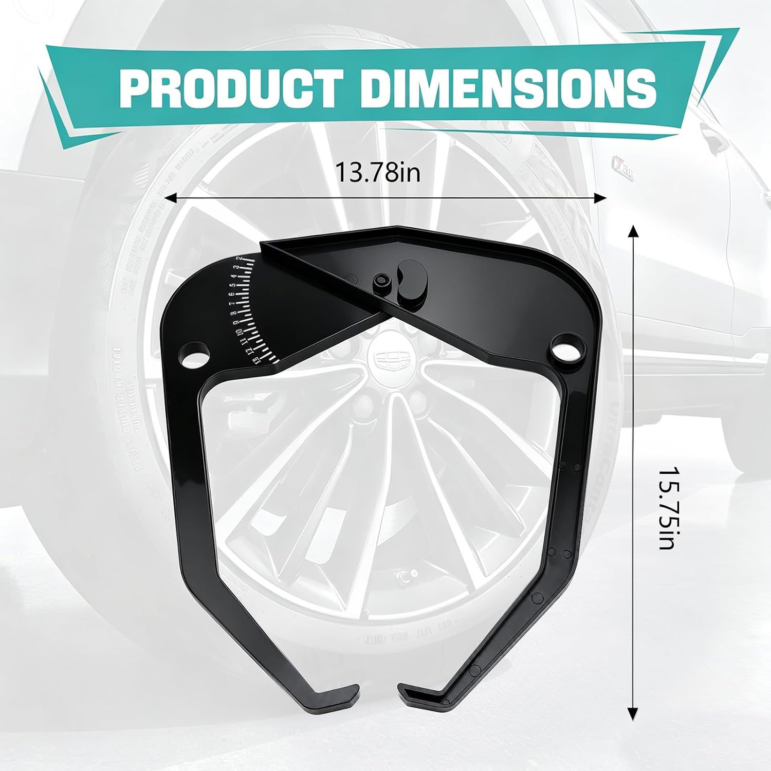 Mikako Tire Balancer Caliper, Accurate Rim Width Measuring Tool for Cars