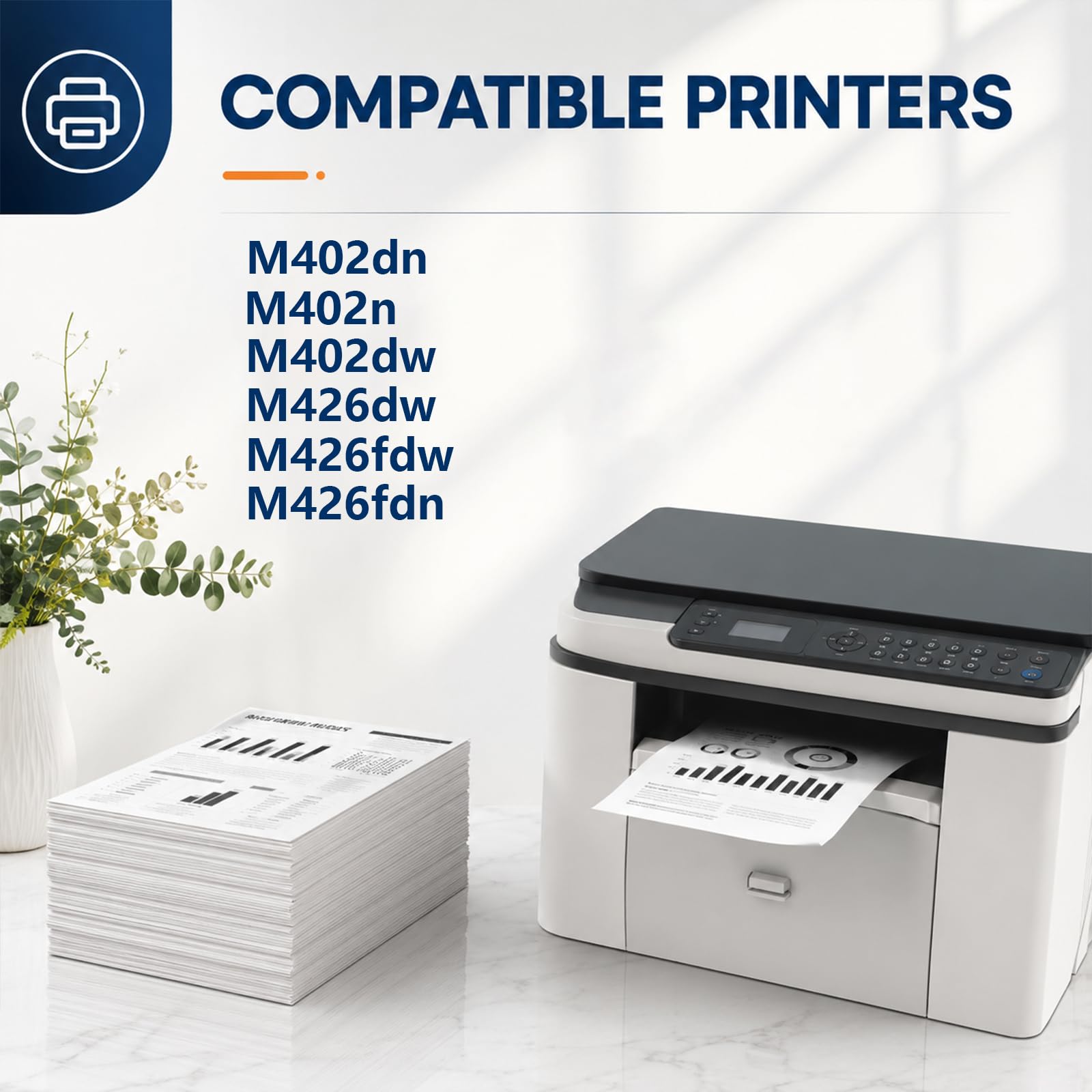Cartuccia di toner CF226A 26A, sostituzione ad alta resa per stampante HP LaserJet M402dn M402n M402dw M426dw M426fdw M426fdn, 3100 pagine