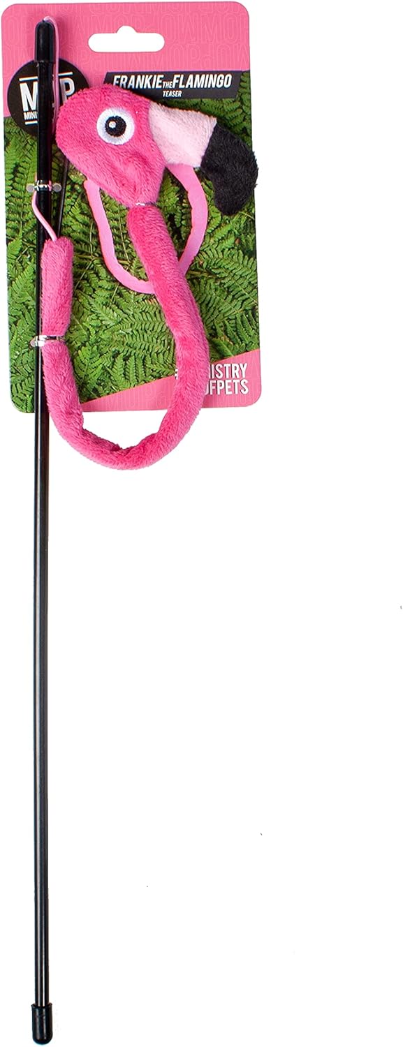 Ministry of Pets M.O.P Plush Frankie The Flamingo Cat Teaser