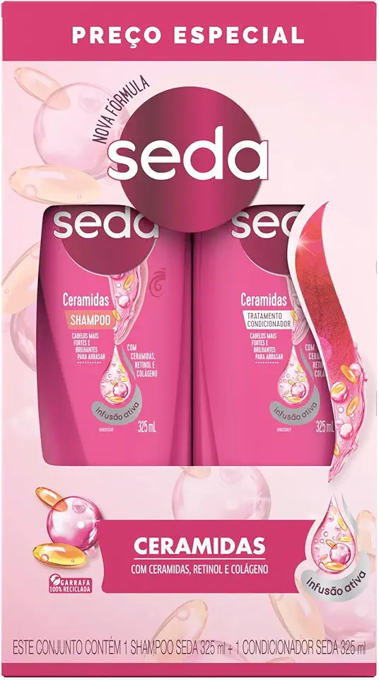 Seda Kit Shampoo E Condicionador 325 Ml Sos Ceramidas