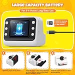 HiMont - Instant Print Camera for Kids with 1080P HD, 3 Rolls Printing Paper and 32GB Card, Digital Selfie Camera, Gift