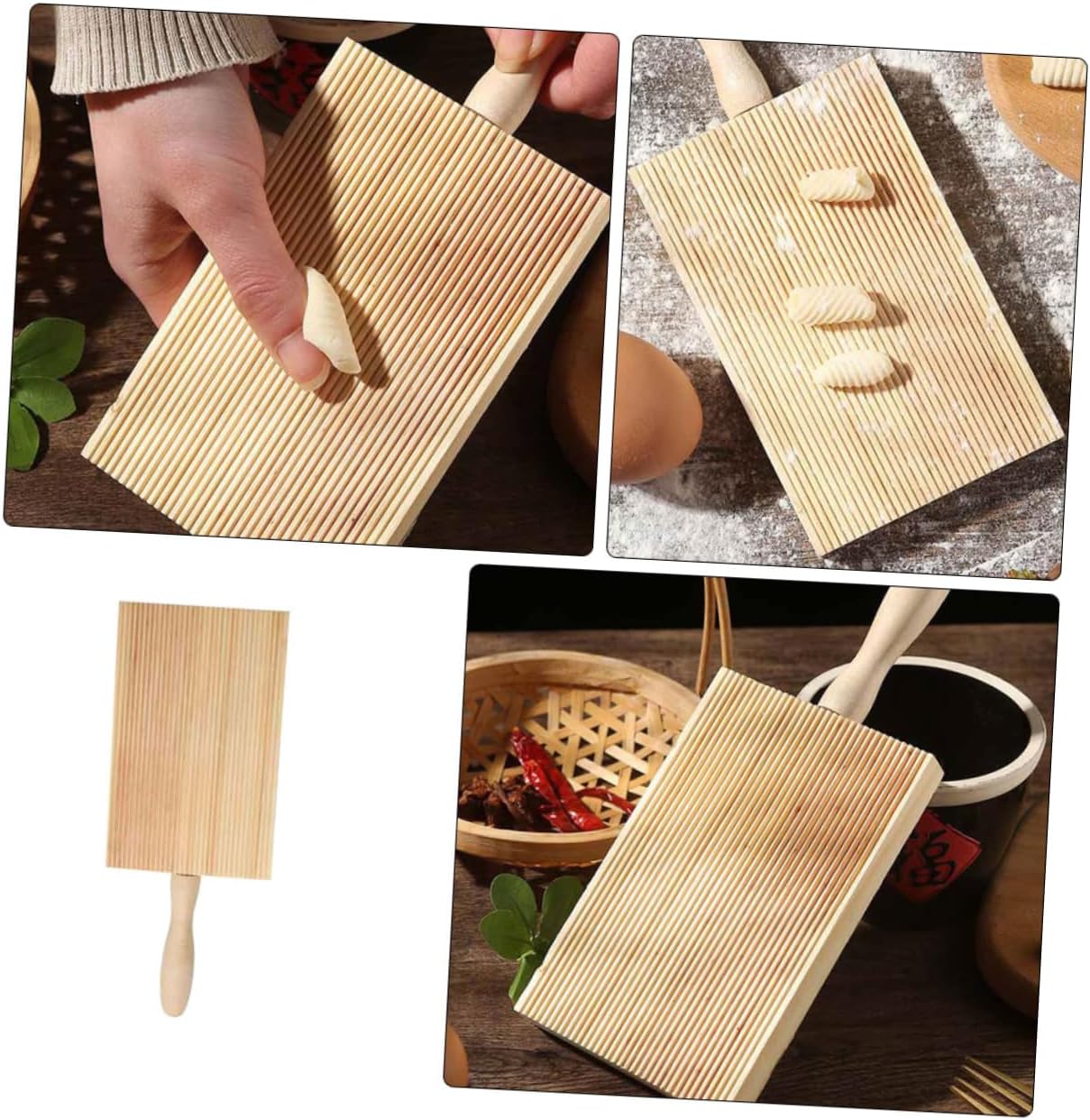 Wooden Ridged Pasta Boards Convenient Gnocchi Board for Home Xmas image 5