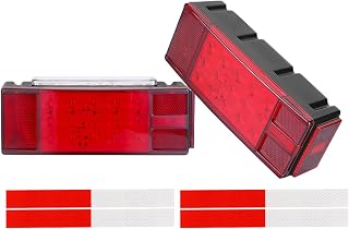 Trailer Light Led, Boat Trailer Light Kit, IP68 Waterproof Led Trailer Lights, Combo Stop Turn Running Brake License Plate Lights for Trailers, Truck, Boat etc