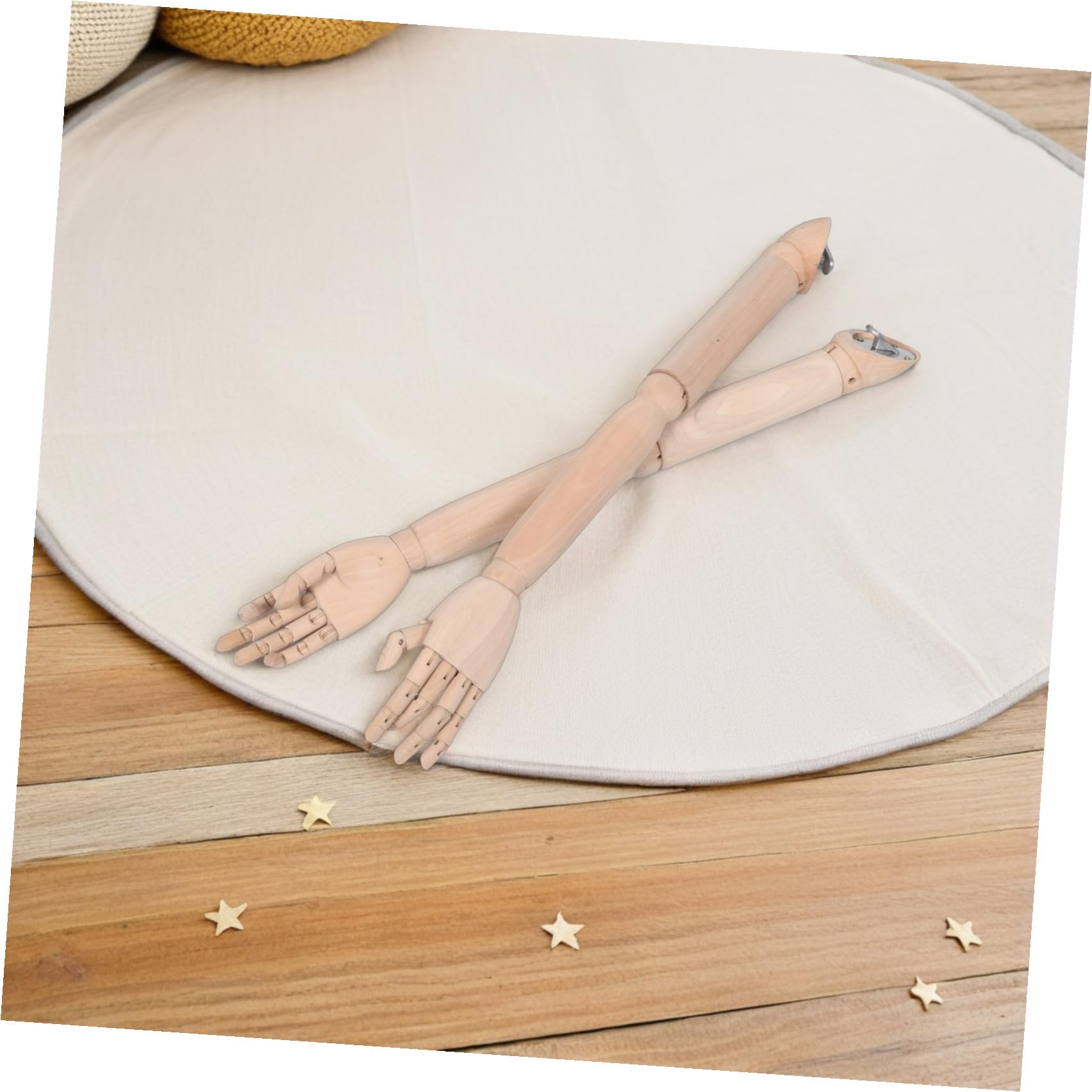 DOITOOL Verstellbarer Holzarm mit Beweglichen Händen und Metall Stabil und Flexibel für Malübung und Kreatives Cosplay Geeignet