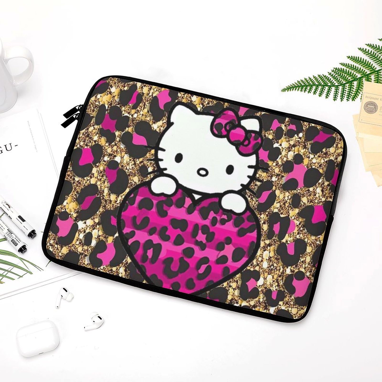 Amazon.co.jp: Pcケース ハローキティ ヒョウ柄 ノートパソコンケース