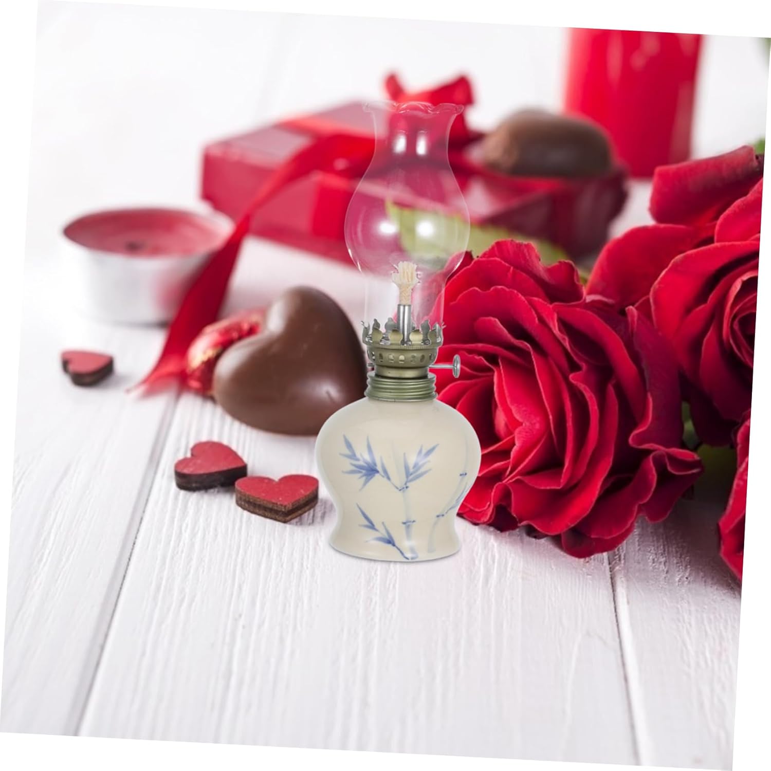 Unomor Retro Oil Lantern Decorative Hurricane Lamp Led Oil Lamp for Indoor Outdoor Emergency