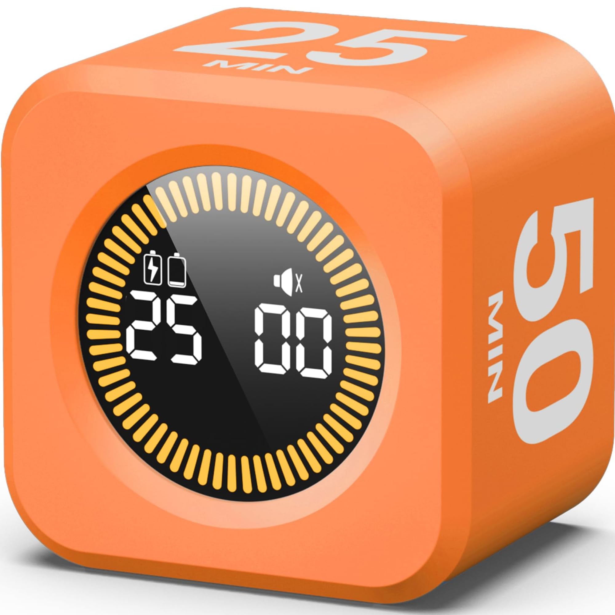 Minuteur visuel Pomodoro cube de 5 à 50 min pour la gestion du temps