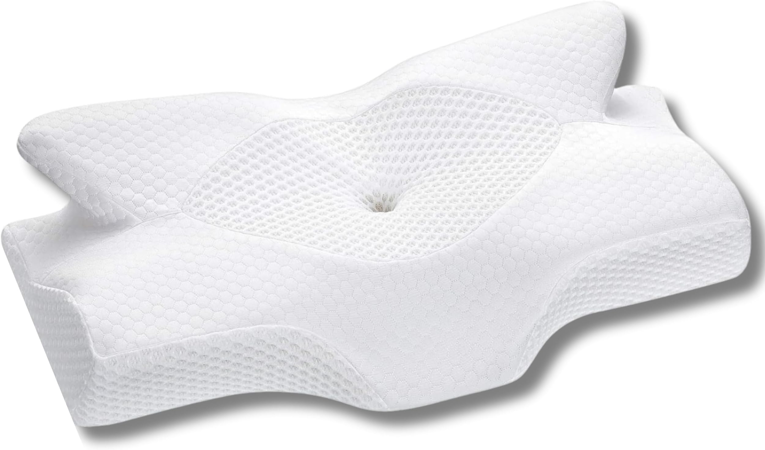 Grin Health Orthopedic Cervical Spondylitis Memory Foam Pillow Contour