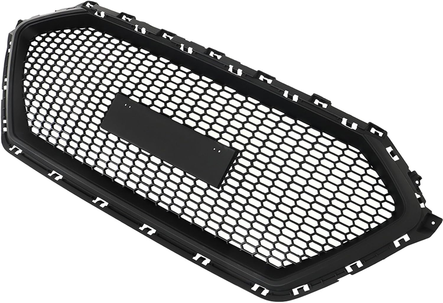 Silscvtt Front Grille Black Frame Honeycomb Mesh Replacement for Elantra 2017-2018
