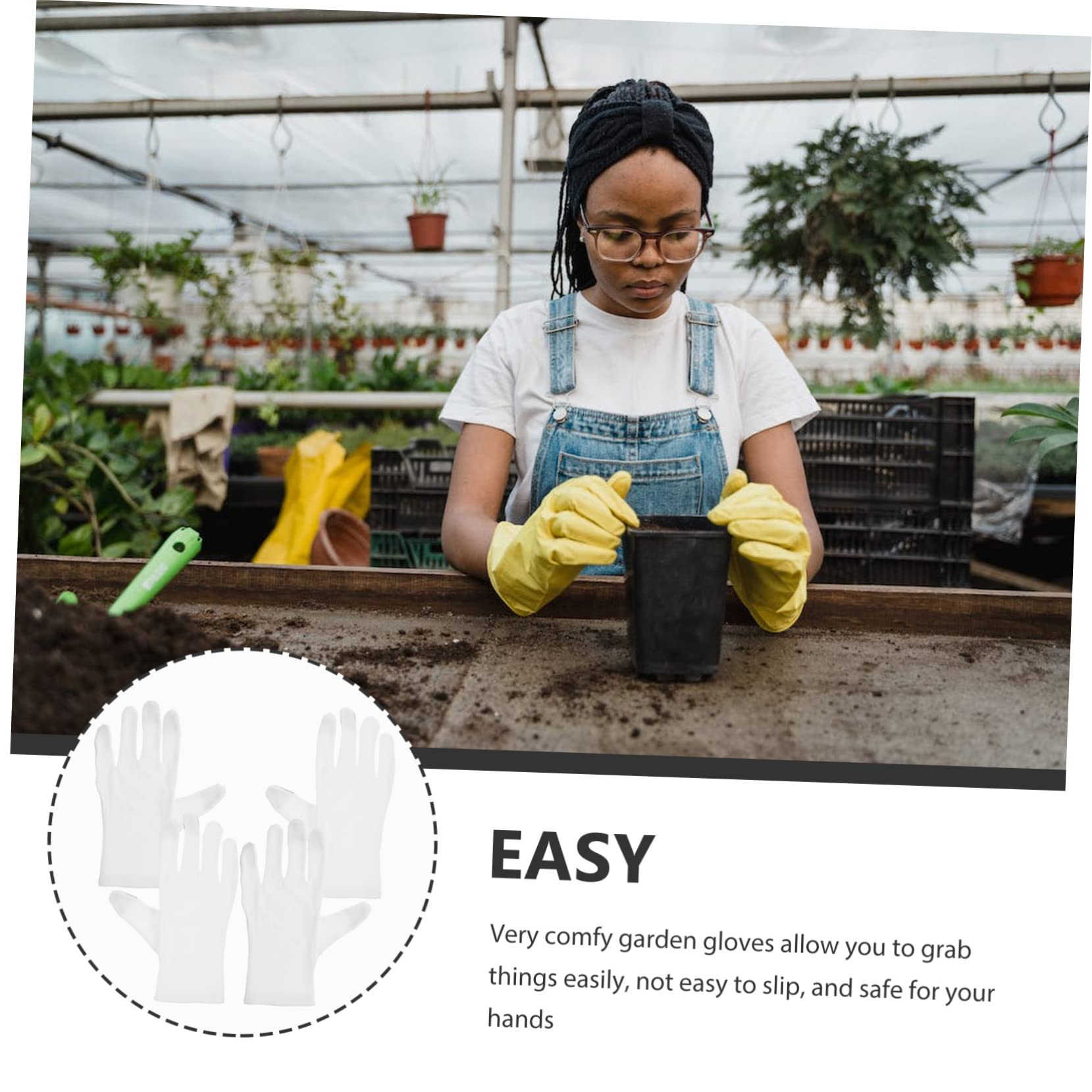 IWOWHERO 2 Pairs Thin Gardening Gloves with Touch Screen Capability Comfortable Outdoor Work Gloves for Easy Hand Protection and Flexibility Gardening Tasks