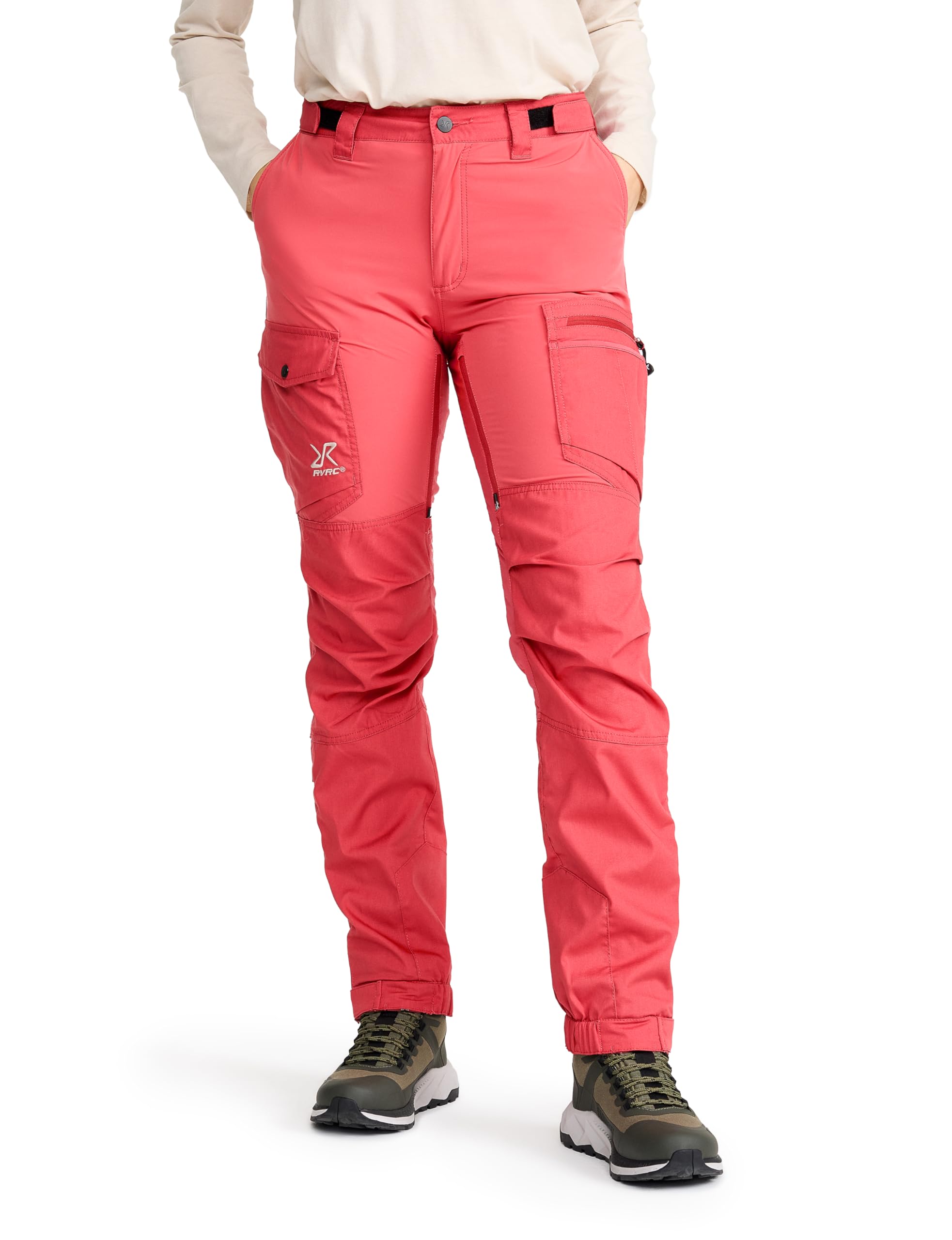 RevolutionRace Rambler Lightweight Pro Trousers for Women, Outdoor Walking and Hiking Trousers, Holly Berry, S