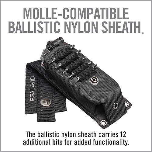 Miniatura 7 de Real Avid Gun Tool Max, multiherramienta 37 en 1 para armería, incluye alicates, cortadores de alambre, hoja de cuchillo, llave de estrangulador