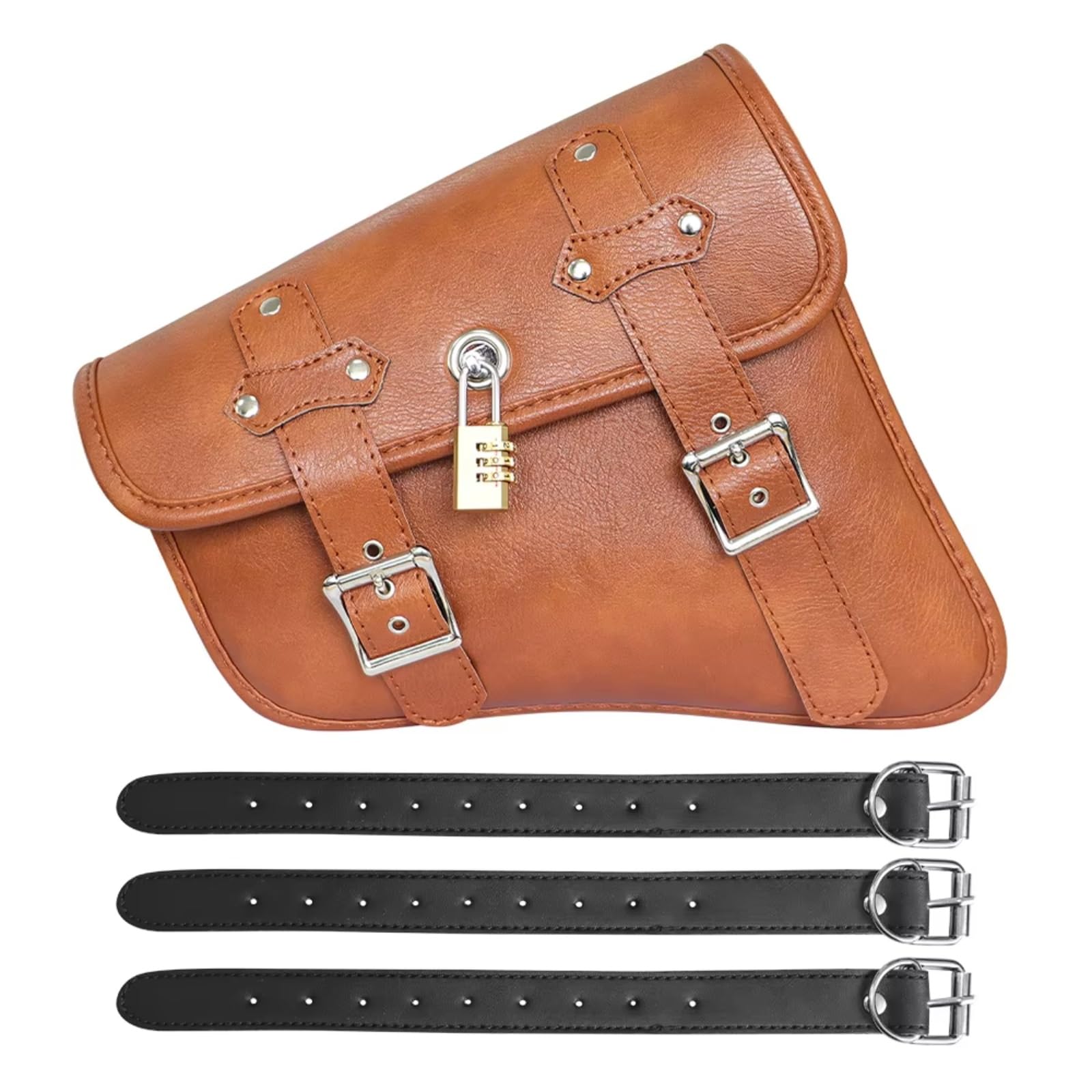 Compatibile Con 1 Pz Borsa Forcellone Moto Lato Sinistro Solo Per Borse Accessori Parti Modifica Sostituzione Sacche Moto(A)