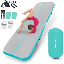 Inflatable Air Roll Track 80/100/120 cm Air Roll Gymnastics Tumbling Mat Air Barrel Air Tumbling Track for Home Outdoor Fitness Training