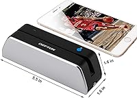Vista 5 de Deftun Bluetooth MSR-X6 (BT) MSRX6BT lector de tarjetas de banda magnética escritor codificador mini portátil