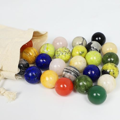 Miniatura 6 de Juego de solitario de mármol natural de mármol auténtico, edición de lujo, de 0.787 in, sustituye al juego de mesa utilizado para mejorar el juego