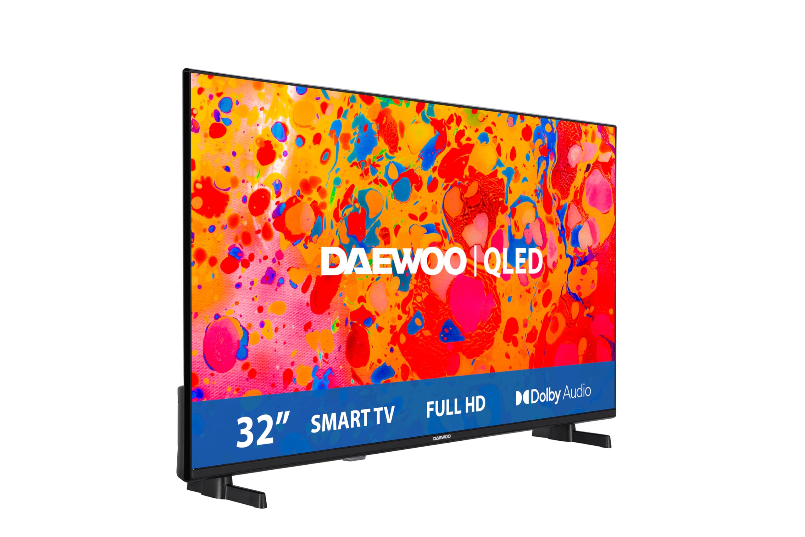 Daewoo TV 32DM65QV Smart TV 32 Pulgadas QLED Full HD (HDR10, 1920x1080, Frameless, Dolby Audio) Gama 2025
