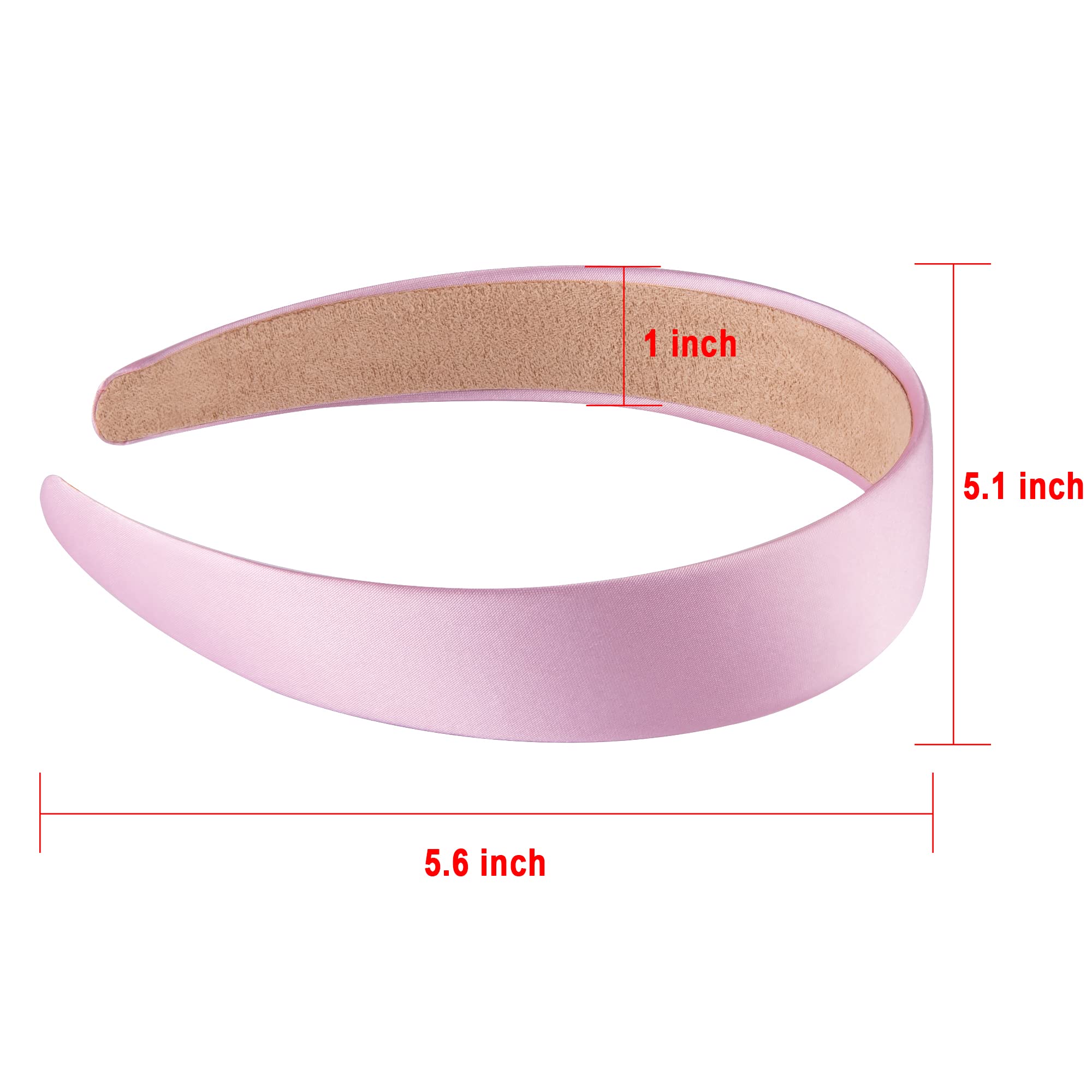 12 Fasce Capelli In Raso SIQUK - Cerchietti Antiscivolo 3cm, 12 Colori, Per Donna E Ragazze