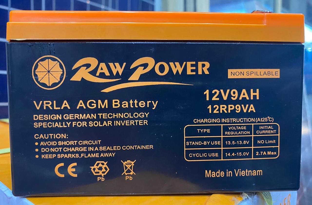 Voltron-Raw Power VRLA AGM Battery 9A-12V-Made in Vietnam