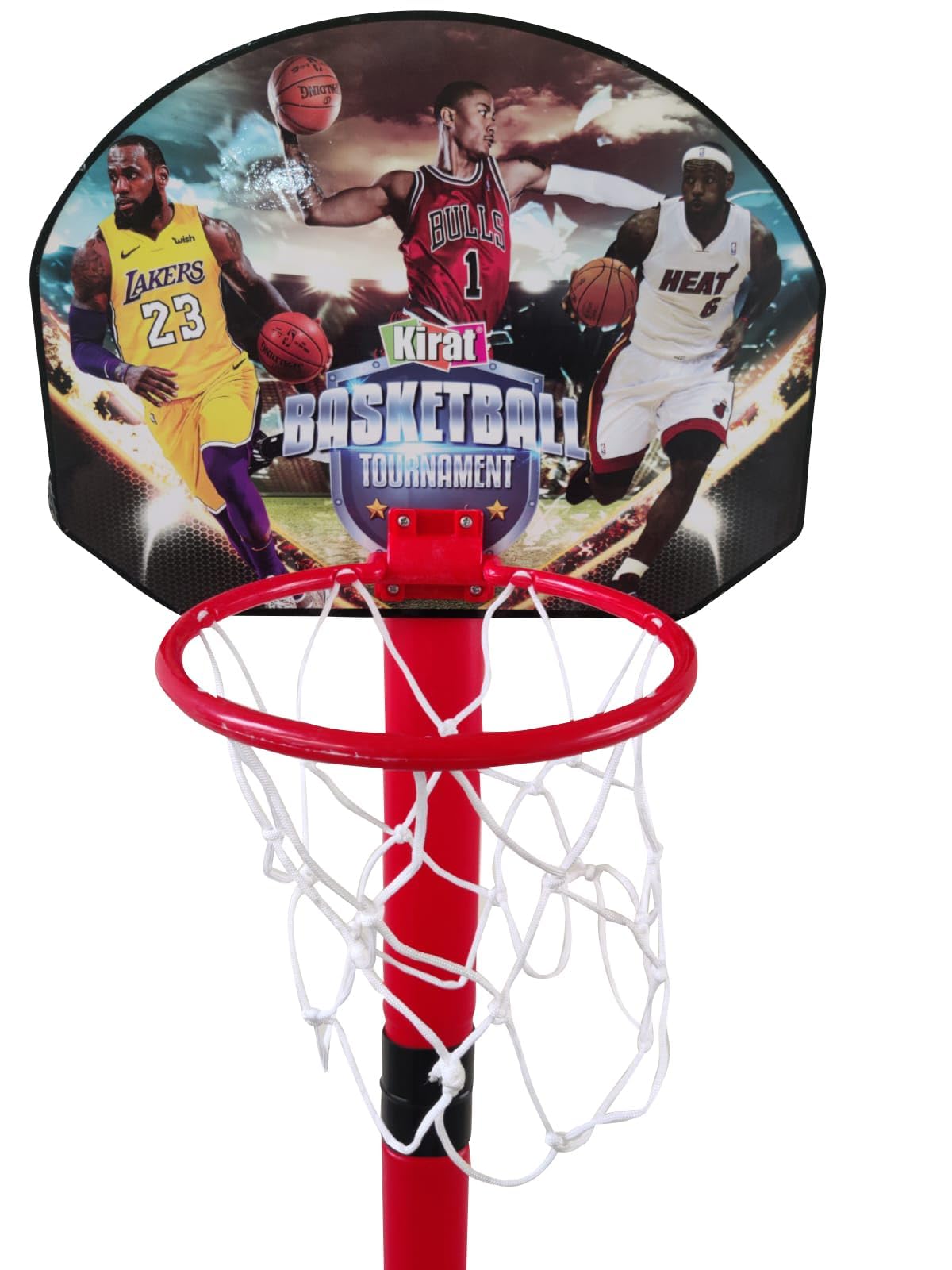 Amisha Gift Gallery Basketball for Kids 2 in1 Set with Adjustable Stand and Magnetic Dart Game Basket Ball for Indoor Outdoor use (Rubber Basketball & 3 Darts Included in The Box) - Image 9 thumbnail