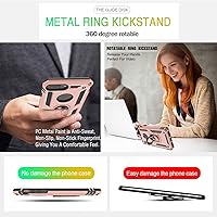 Vista 7 de Gritup Funda compatible con iPhone 6/6S/7/8 Plus con protector de pantalla HD, grado militar, a prueba de golpes, con anillo magnético para iPhone