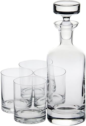 Ravenscroft Crystal Wellington - Juego de whisky, 5 piezas