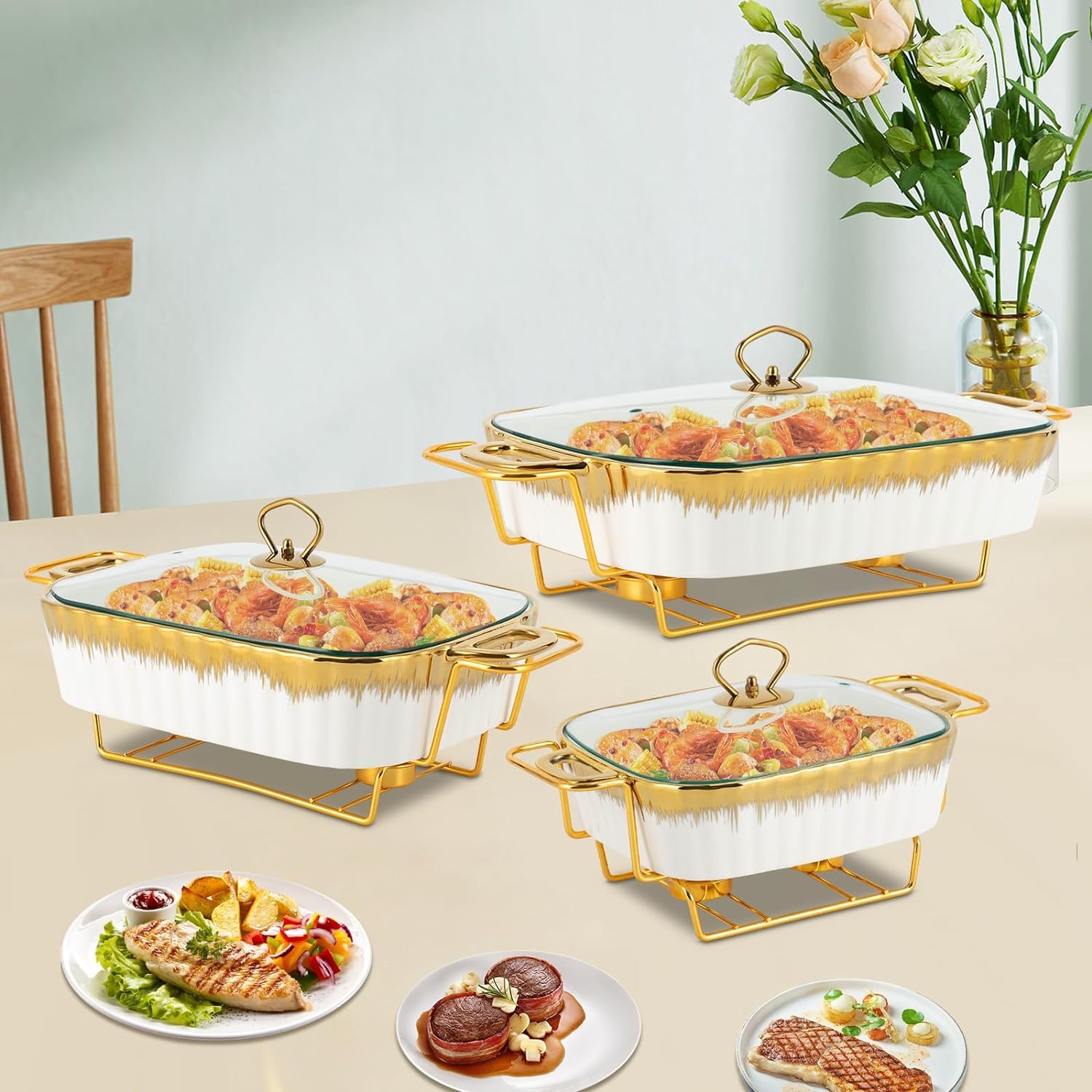 中古 Buffet Chaferセット heater