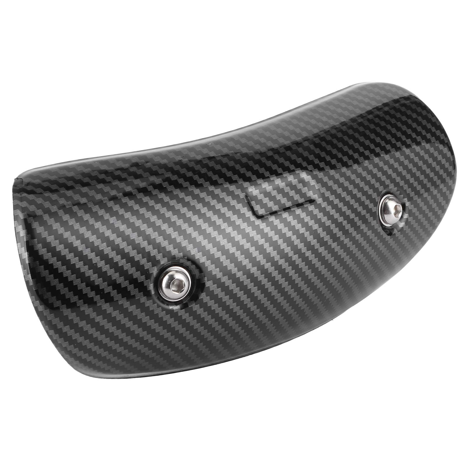 Cubierta de Calor del Tubo de Escape, Protectores de protección térmica del Tubo Medio del Escape de Acero Inoxidable, modificación Universal para Motocicleta(Carbon Fiber Style)