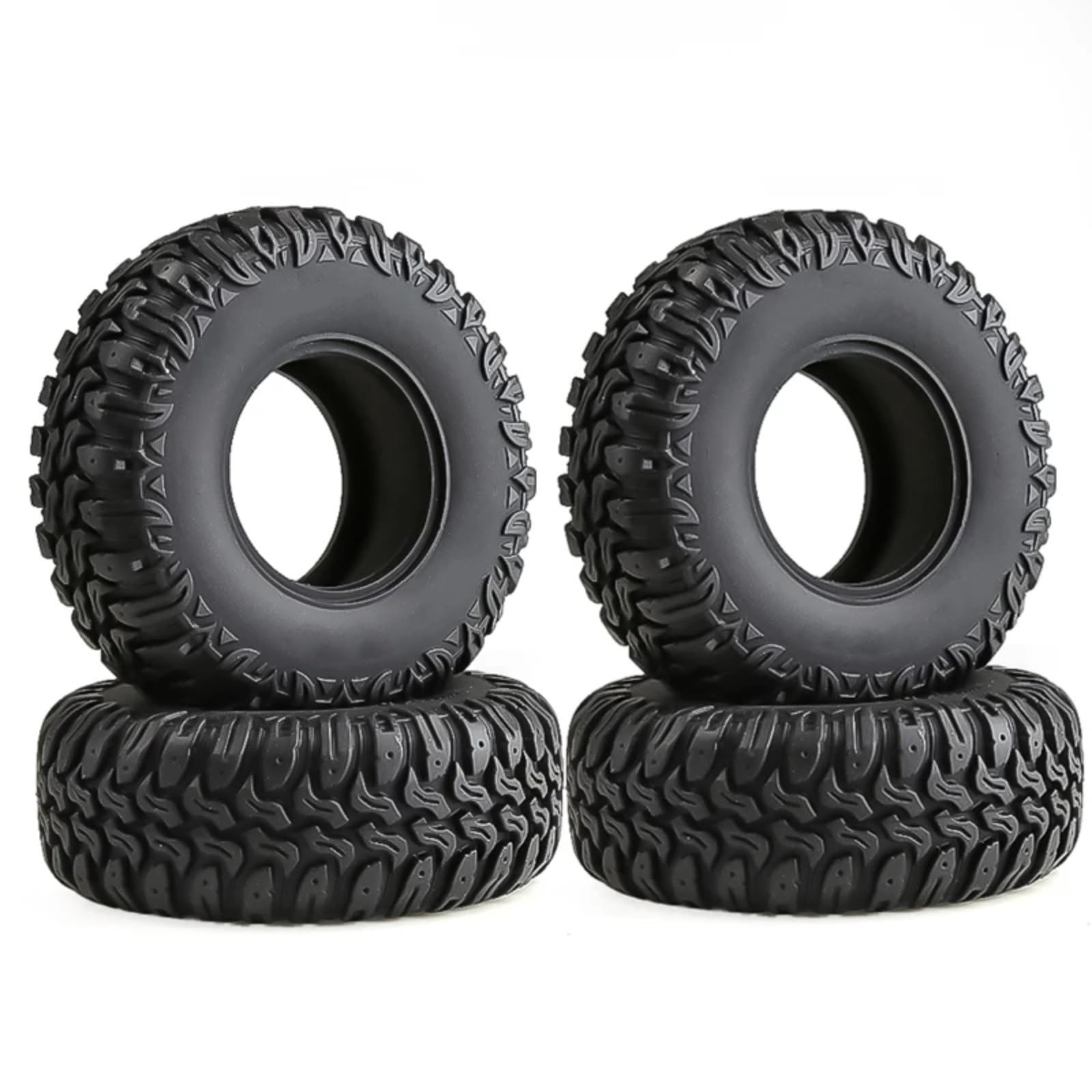 Pezzi Ricambio Auto Rc Per Axial Per SCX10 II III 90046 Per Traxxas Per TRX4 D90 Per Redcat MST1/10 RC Crawler Auto 4PCS 105 Millimetri 1.9 "Pneumatico In Gomma Ruota Pneumatico