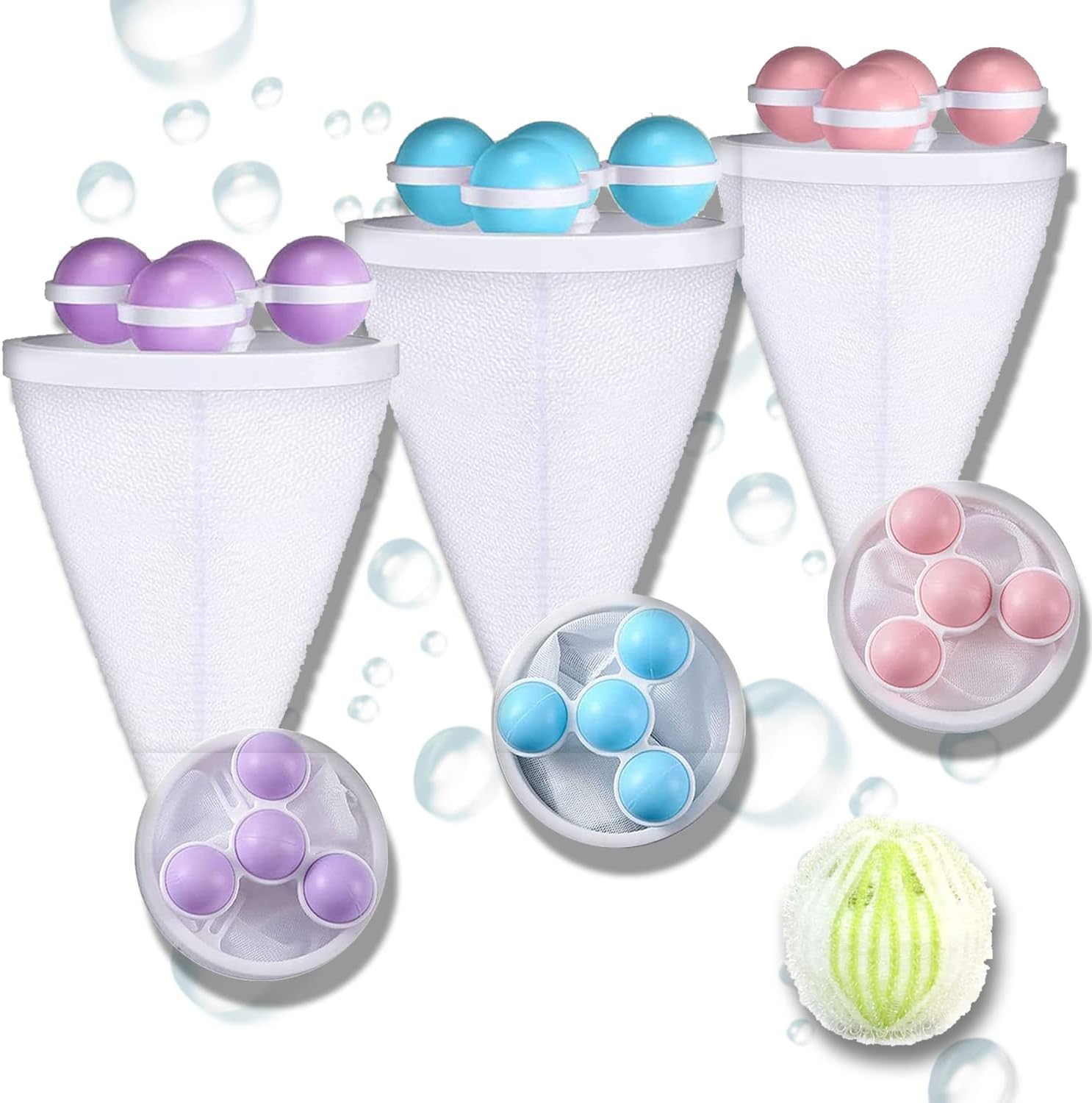Washing Machine Floating Filter Bags, Pack of 3 Washing Machine Mesh