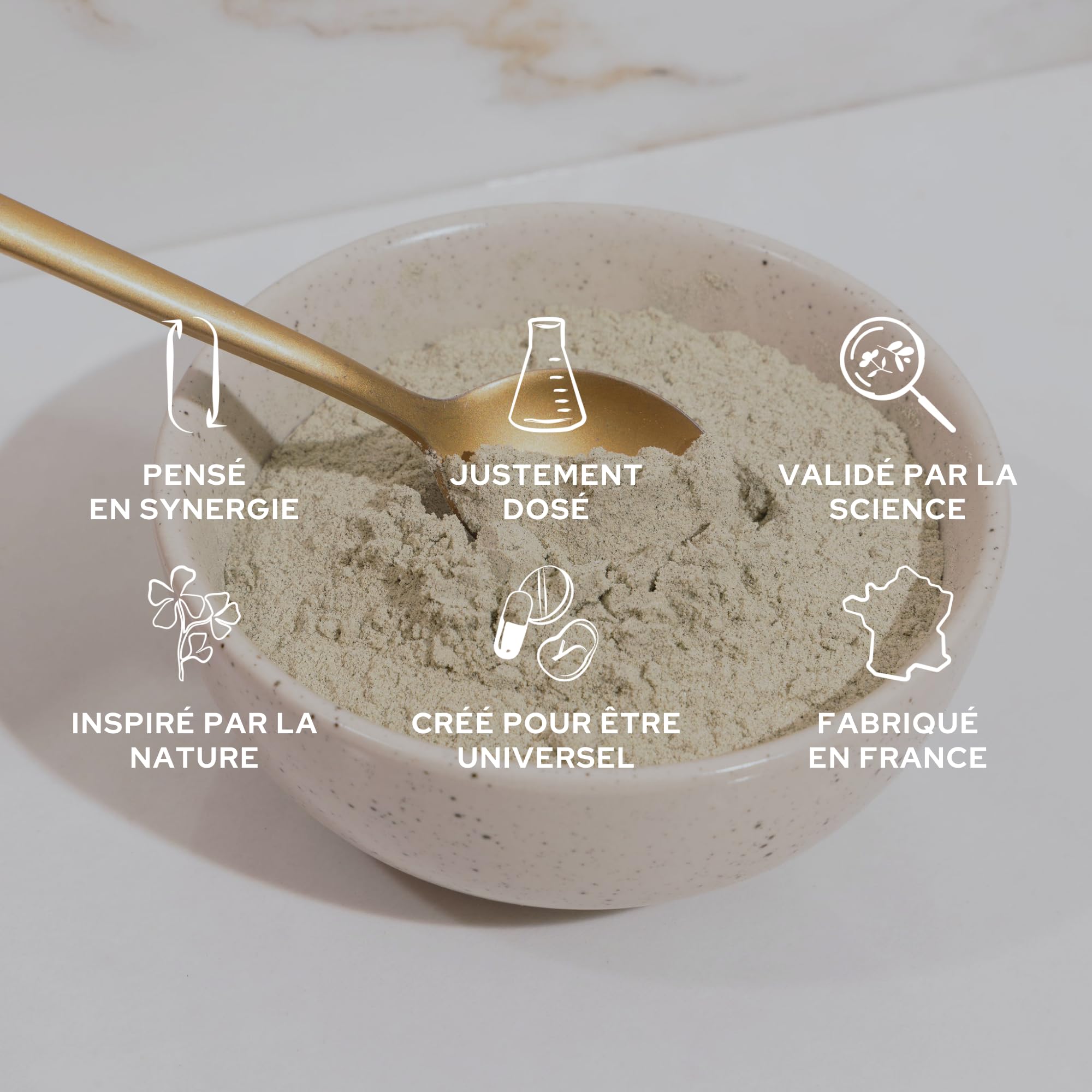 EPYCURE - Poudre Drainante - Détox, Contrôle du Poids, Coupe-Faim Naturel - 100% Naturel - Guarana, Maté Vert, Spiruline - 1 Mois - Sans Lactose, Sans Gluten - Fabriqué en France
