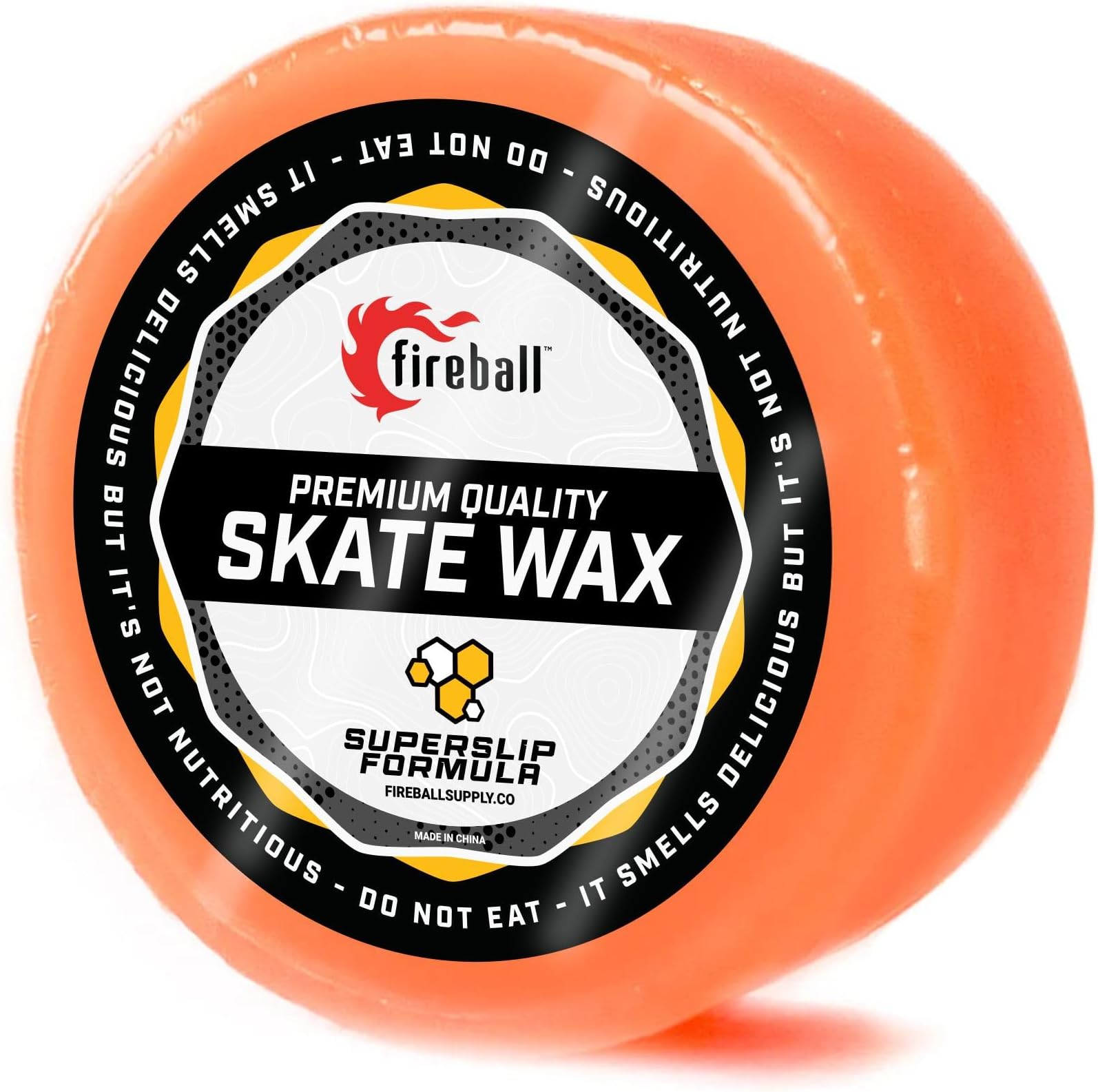 Fireball SuperSlip Pro Skateboard Wax for Rails - USA Made Skate Curb Wax for Scooters Aggressive Inline and Skateboards - Custom Formula Professional Skate Wax