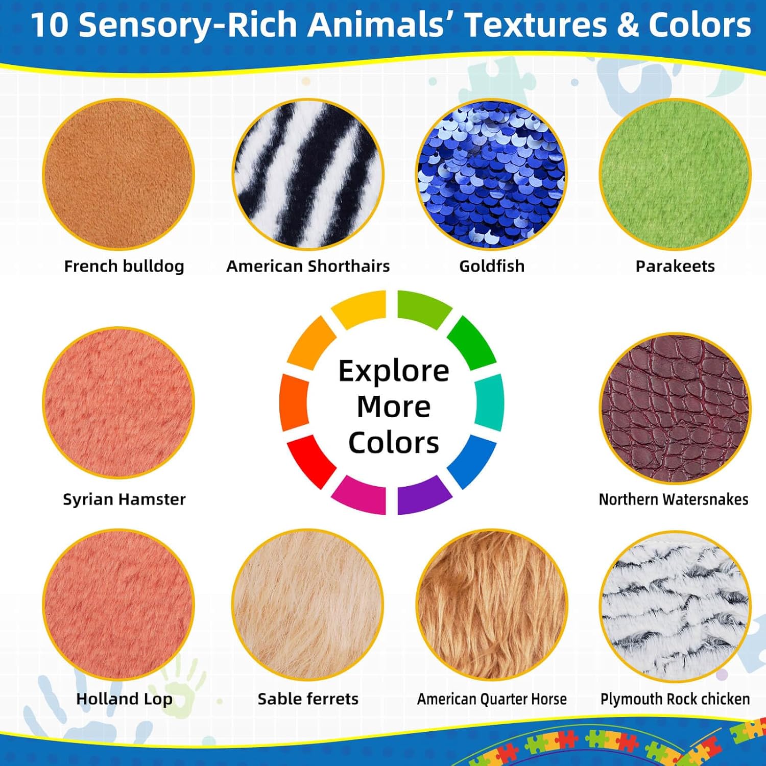 Sensory Mats for Autistic Children, Tactile Sensory Toys Wall Panel, Multi-Texture Sensory Tiles for Sensory Room, Enhance Sensory Development, Toddler, Infant, Autism, Sped Classroom Must Haves