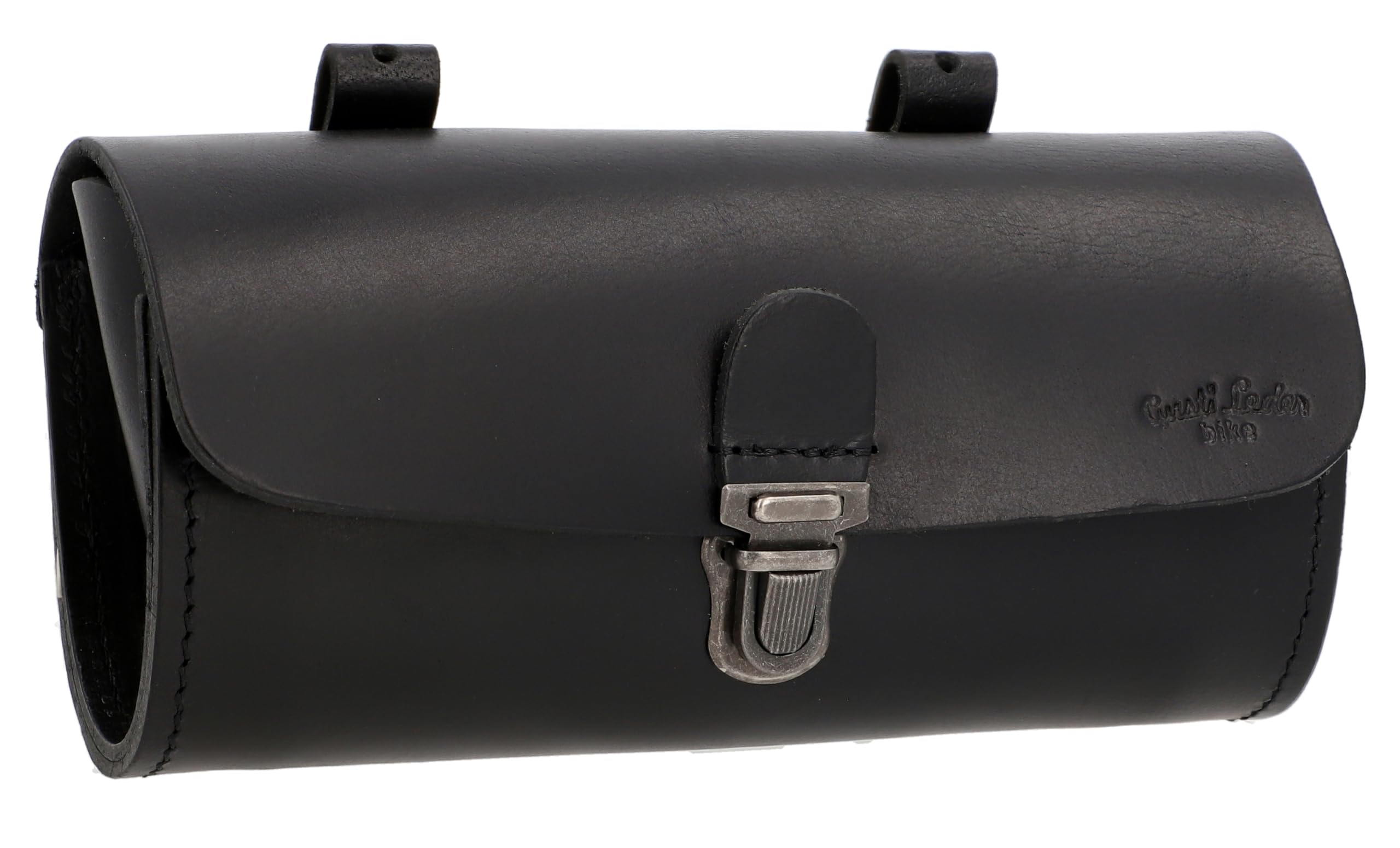 Gusti borsa bici in pelle - Raymond P. Bisaccia Vintage per sella Brooks antifurto Nera