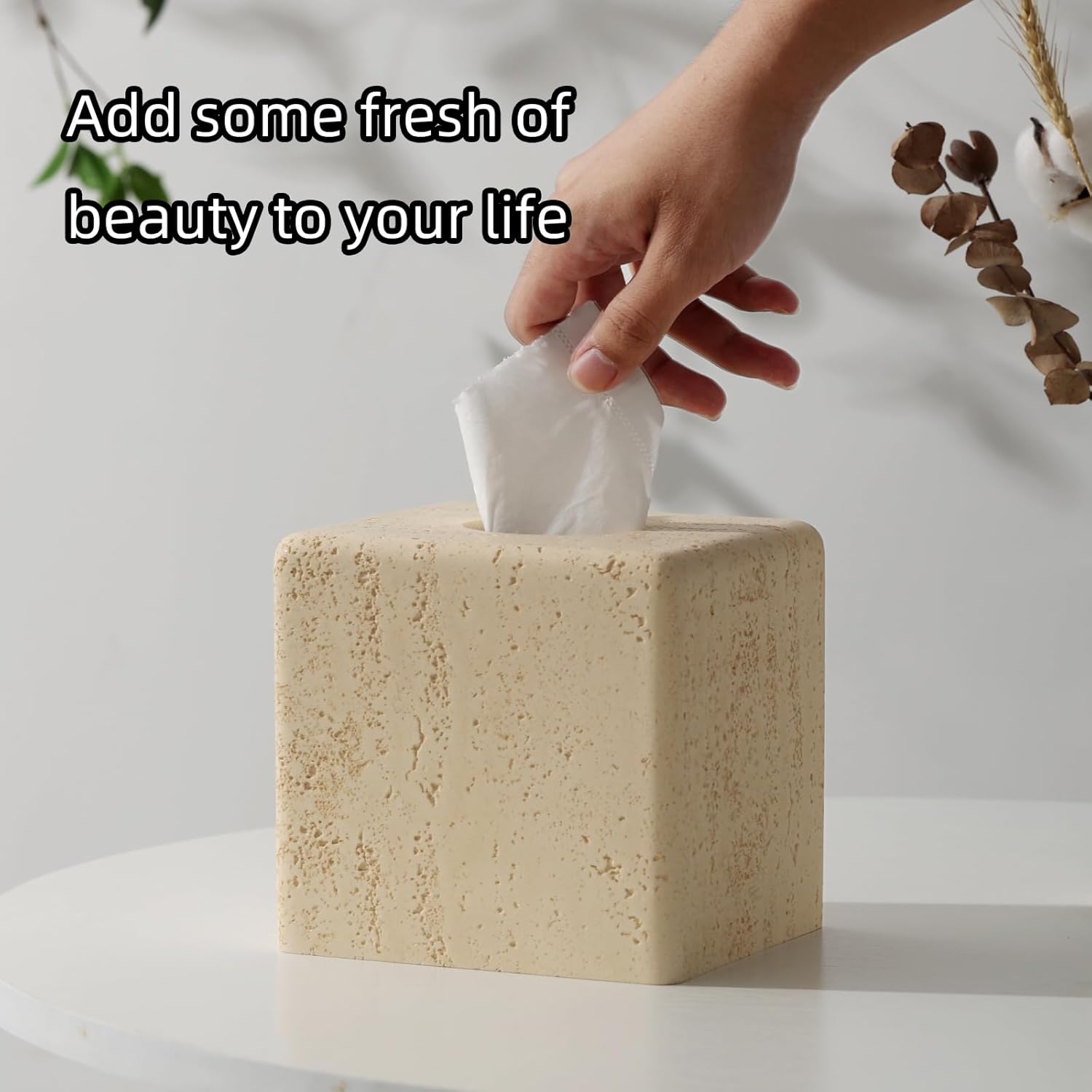 Bathroom Accessories Set, 6PCS Modern Bathroom Accessory Set with Soap Dispenser, Mouthwash Cup & Toothbrush Holder, Qtip Holder, Tray, Tissue Box Cover