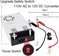 Vista 2 de Convertidor SMPS de alta potencia de 110 V/220 V CA a 12 V CC - Fuente de alimentación de 50 A 600 W - Transformador de interruptor ajustable