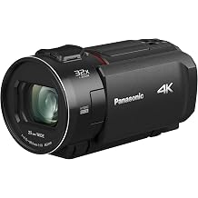 Panasonic HC-VX3E-K 4K Camcorder Video 25p 25mm F1.8 Wide Angle Lens 24X Optical Zoom Hybrid OIS+ HDR Zoom Microphone Touch Screen Creative Functions Black