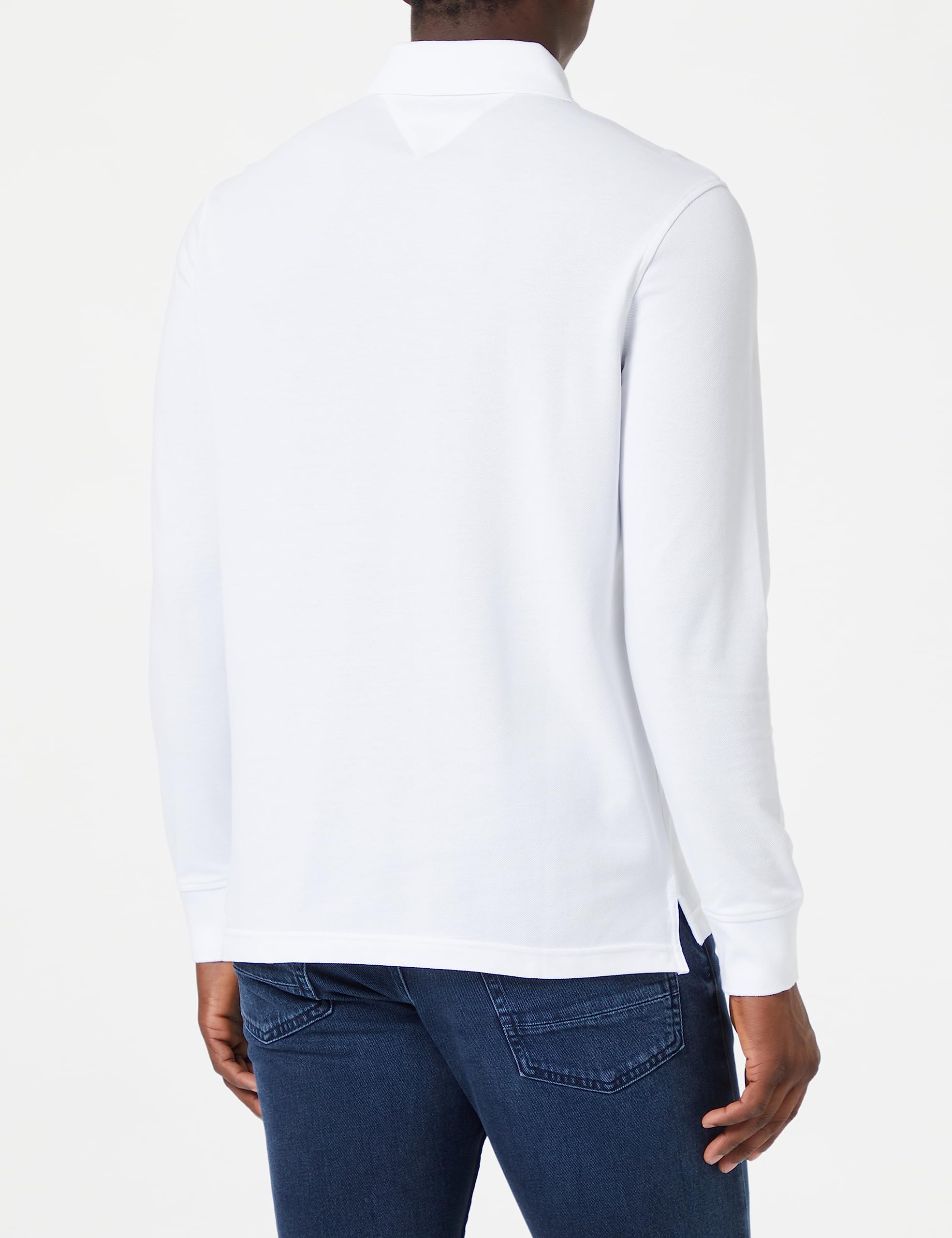 Tommy Hilfiger Uomo Maglietta Polo Maniche Lunghe Regular Fit con Chiusura a Bottoni