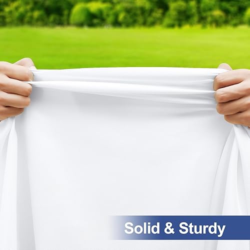 Miniatura 4 de homing Mantel rectangular para mesa, mantel ajustable elástico de poliéster impermeable, se adapta a mesas plegables de 4 pies, protector de mesa