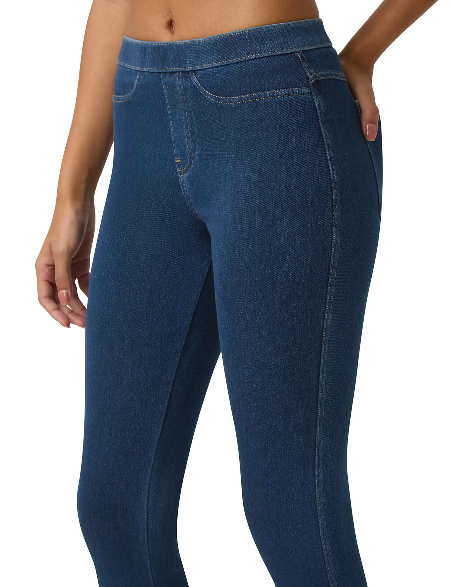 No Nonsense Women’s Classic Denim Leggings, Jeggings for Women with Real Back Pockets, High Waisted Stretch Jeans